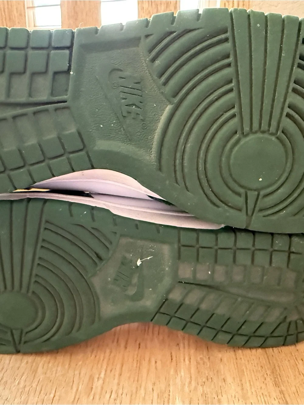 Nike High-Top Sneakers in White and Dark Green - Picture 5 of 14